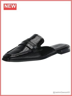 DKNY Elin Flat Mule Loafer Women's Faux Leather Slip-On Shoes